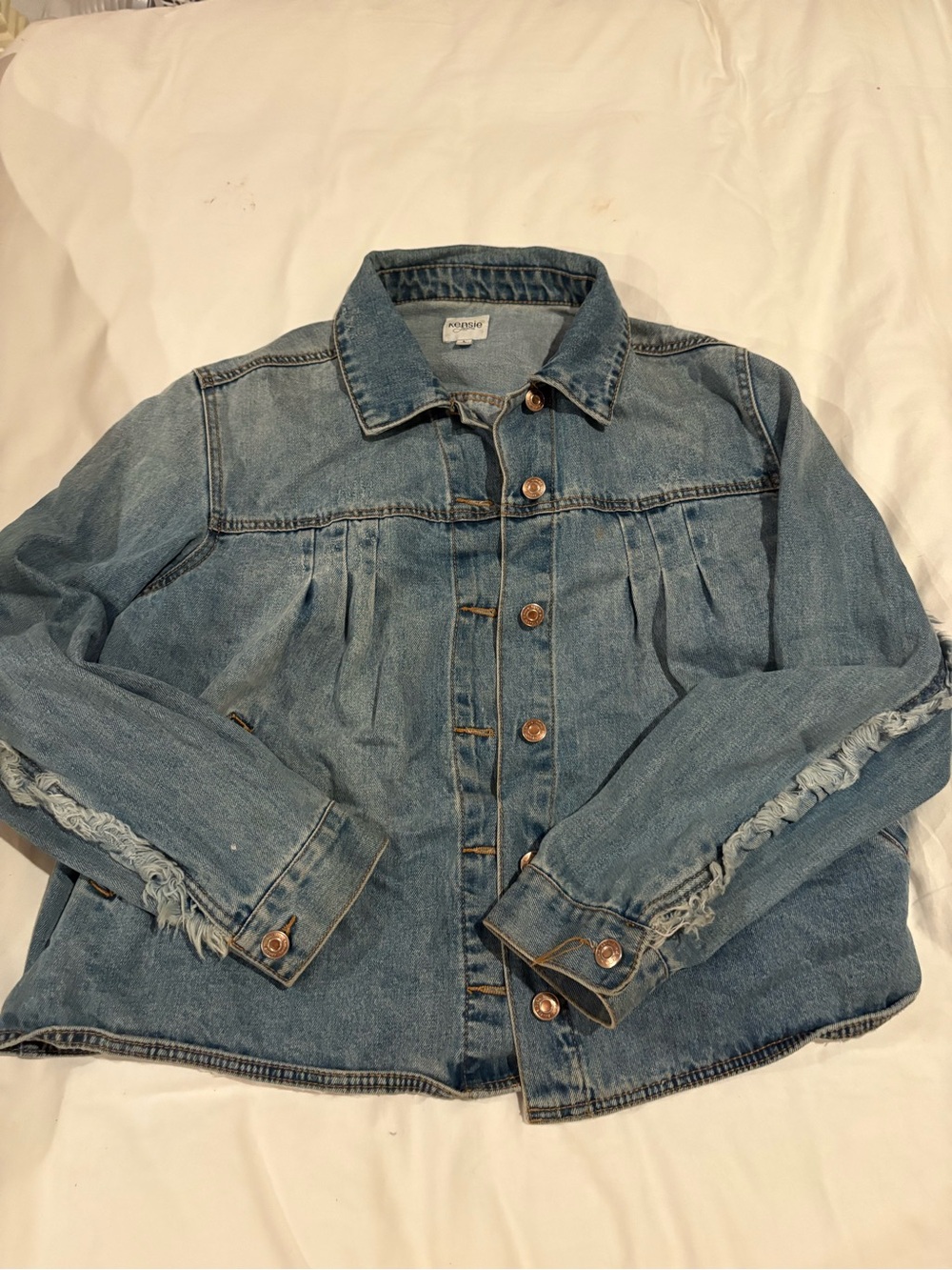 Kensie Light Blue Denim Jean Jacket